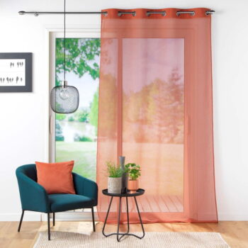 Voálová záclona v tehlovej farbe 140x240 cm Casual – douceur d'intérieur - Image 3