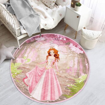 Ružový detský koberec ø 120 cm Comfort – Mila Home - Image 6