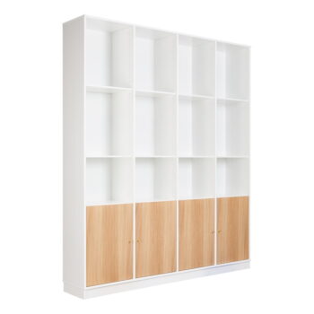 Biela knižnica v dekore duba 176x199 cm Mistral - Hammel Furniture - Image 3