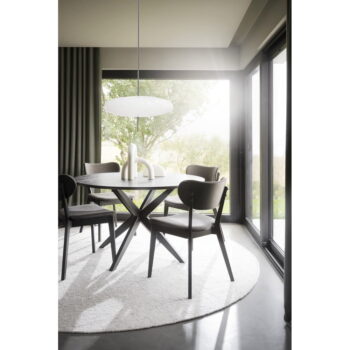 Okrúhly jedálenský stôl s doskou v dubovom dekore 120x120 cm Calverton - Rowico - Image 9