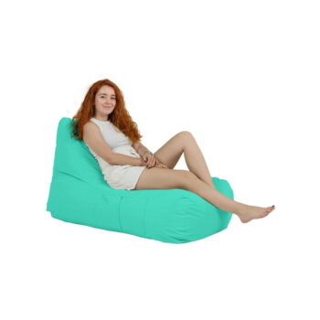 Tyrkysový sedací vak Trendy – Floriane Garden - Image 4