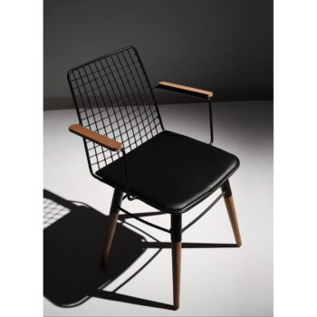Čierne kovové jedálenské stoličky v súprave 2 ks Trend – Kalune Design - Image 2