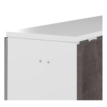 Rozkladací jedálenský stôl s doskou v dekore betónu 76x28 cm Papillon – TemaHome - Image 2