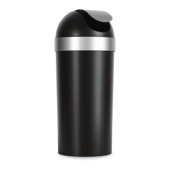 Čierny plastový odpadkový kôš 62 l Venti – Umbra - Image 5