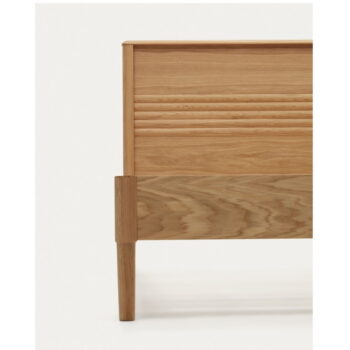 Jednolôžková posteľ z dubového dreva s roštom v prírodnej farbe 90x200 cm Lenon – Kave Home - Image 5