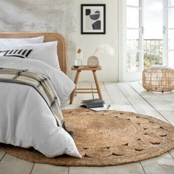 Jutový koberec Flair Rugs Arya, ø 150 cm - Image 2