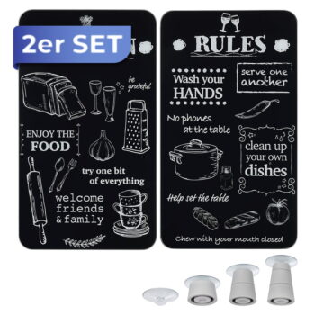 Kryty na sporák z tvrdeného skla v súprave 2 ks 52x30 cm Kitchen Rules – Maximex - Image 5