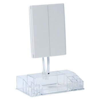 Kozmetické zrkadlo s osvetlením/zväčšovacie (3x) 34,5x39 cm Fanano – Wenko – Obrázok 2