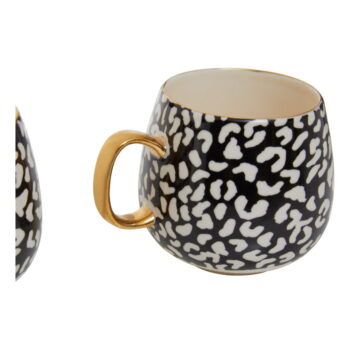 Hrnčeky z kameniny v čierno-zlatej farbe v súprave 2 ks 330 ml London – Premier Housewares – Obrázok 7