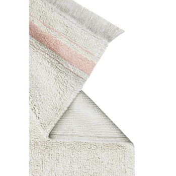 Ružovo-krémový prateľný ručne tkaný bavlnený koberec 90x130 cm Gastro Rose – Lorena Canals - Image 9