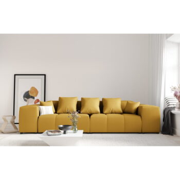 Žltá pohovka 320 cm Rome - Cosmopolitan Design - Image 8