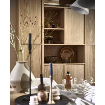 Modulárna knižnica v dekore duba v prírodnej farbe 157x199 cm Modulair – vtwonen - Image 10
