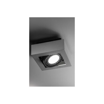 Biele stropné svietidlo s kovovým tienidlom 18,5x18,5 cm Loid – GTV - Image 3