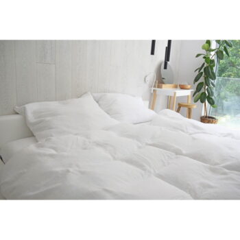 Biele mušelínové obliečky na dvojlôžko 200x200 cm Plain Muslin – Butter Kings - Image 3