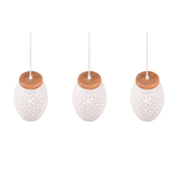 Biele závesné svietidlo ø 15 cm Bidar – Trio – Obrázok 4