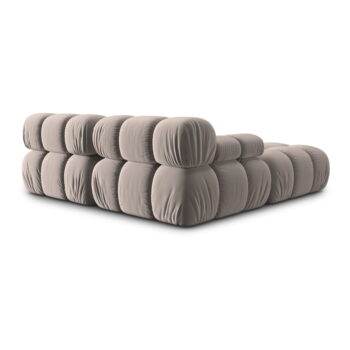 Svetlohnedá zamatová modulárna rohová pohovka (variabilná) Bellis – Micadoni - Image 5