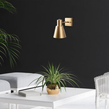 Nástenné svietidlo v zlatej farbe ø 14 cm Funnel – Opviq lights - Image 2