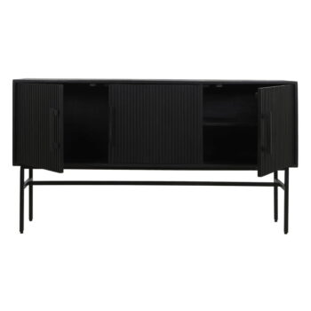 Čierna nízka komoda z mangového dreva 150x80 cm Abage – Light & Living - Image 5