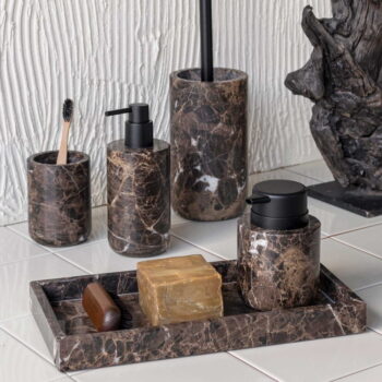 Hnedý mramorový dávkovač mydla 200 ml Marble - Mette Ditmer Denmark – Obrázok 2