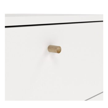 Biela vysoká komoda 50x120 cm Bodo – Tvilum - Image 3