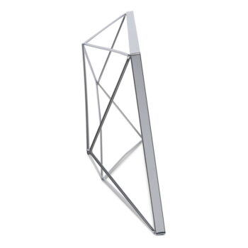 Kovový rámček v lesklo striebornej farbe stojací/na stenu 48x23 cm Prisma – Umbra - Image 6