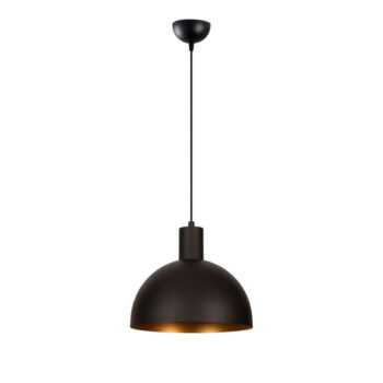 Závesné svietidlo v čiernej a zlatej farbe s kovovým tienidlom ø 30 cm Sivani – Opviq lights – Obrázok 2