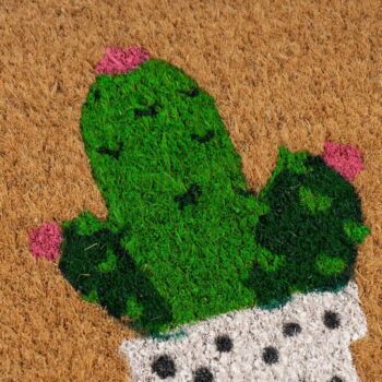 Rohožka z kokosového vlákna 25x75 cm Cactus – Casa Selección – Obrázok 3