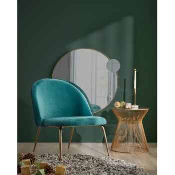 Okrúhly odkladací stolík so sklenenou doskou ø 40 cm Jolene – Kave Home - Image 5