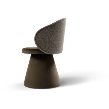 Tmavozelené kreslo z textílie bouclé Inez – Micadoni Home - Image 4