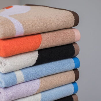 Oranžové/svetlohnedé uteráky v súprave 2 ks z Bio bavlny 50x90 cm Nova Arte – Mette Ditmer Denmark – Obrázok 5