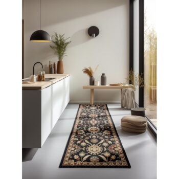 Čierno-béžový behúň 80x240 cm Herat – Nouristan - Image 2