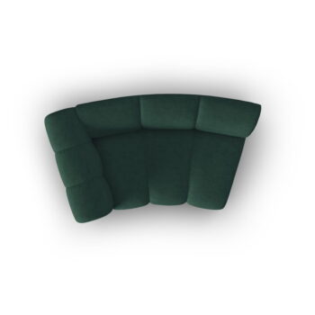 Zelený modul pohovky (ľavý roh) Lupine – Micadoni Home – Obrázok 3