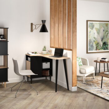 Pracovný stôl s doskou v dubovom dekore 67x120 cm Nook – TemaHome - Image 10