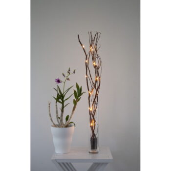 Hnedá svetelná dekorácia ø 8 cm Willow – Star Trading - Image 3