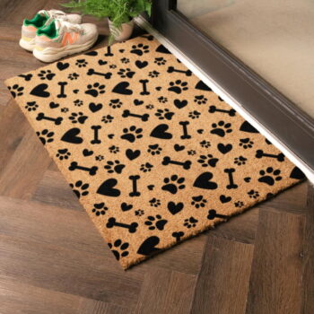 Rohožka z kokosového vlákna 40x60 cm Paws and Bones – Artsy Doormats – Obrázok 5