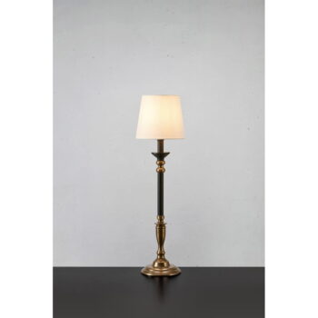 Čierno-bronzová stolová lampa s textilným tienidlom (výška 73 cm) Gent – Markslöjd – Obrázok 2