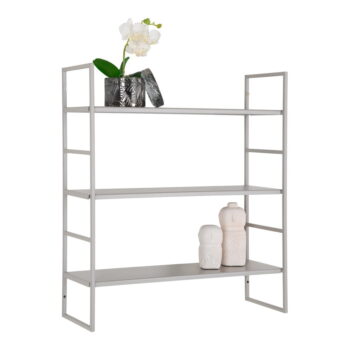 Svetlosivá poschodová kovová polica 48 cm Beja – House Nordic – Obrázok 4
