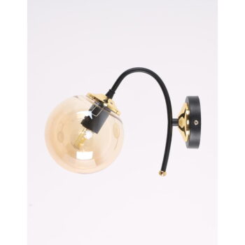 Čierne nástenné svietidlo ø 15 cm Yoyo – Squid Lighting - Image 2