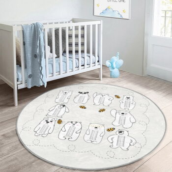 Krémovobiely detský koberec ø 120 cm Comfort – Mila Home - Image 6