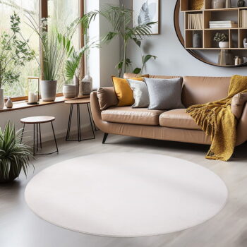 Krémový prateľný okrúhly koberec ø 120 cm Sky – Ayyildiz Carpets - Image 2