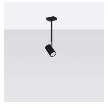 Čierne stropné svietidlo 10x6 cm Jones - Nice Lamps - Image 2