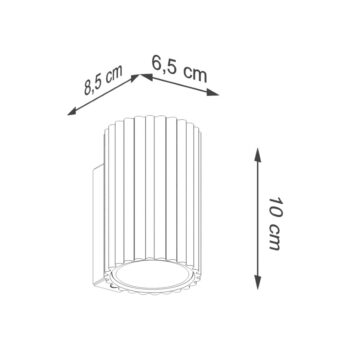 Nástenné svietidlo v zlatej farbe Gleam – Nice Lamps - Image 2