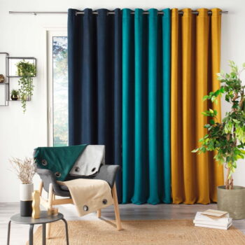 Béžový semišový záves 140x240 cm Sultane – douceur d'intérieur - Image 4