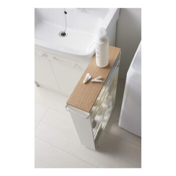 Biely kovový kúpeľňový regál 47,5x81 cm Tower – YAMAZAKI – Obrázok 3
