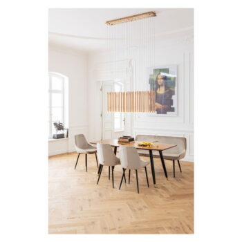 Béžová zamatová lavica Kare Design East Side - Image 7