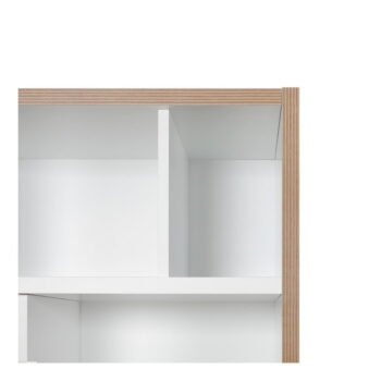 Biela knižnica TemaHome Group, šírka 72 cm - Image 5