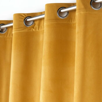 Žltý menčestrový záves 140x260 cm Casual – douceur d'intérieur – Obrázok 2