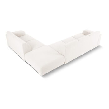 Biela rohová pohovka z textílie bouclé (pravý roh) Molino – Micadoni Home – Obrázok 3