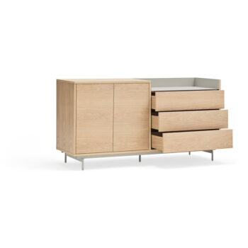 Svetlá hnedo-sivá komoda Teulat Valley, šírka 150 cm – Obrázok 5