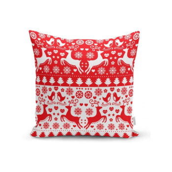 Súprava 4 vianočných obliečok na vankúš a behúň na stôl Minimalist Cushion Covers Christmas - Image 3